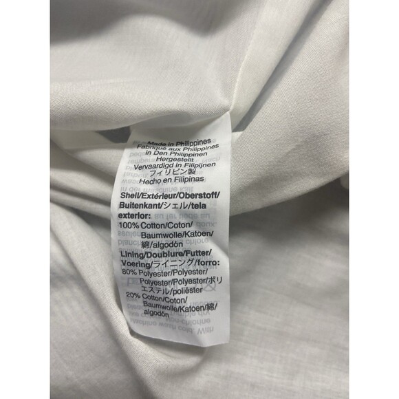 J Crew Factory Dress Size 14 Blue & White Stripe Seersucker Jumper Strappy - Picture 5 of 12